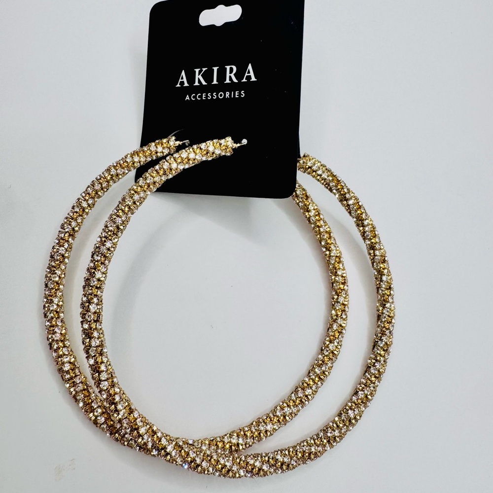Akira Gold Hoop Earrings